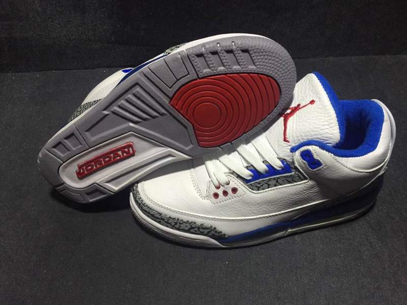 Air Jordan 3 Retro White Blue Air Swoosh